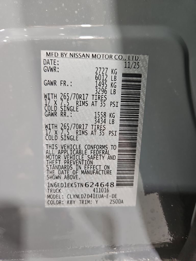 New 2026 Nissan Frontier PRO-4X w/ Pro Premium Package image 30