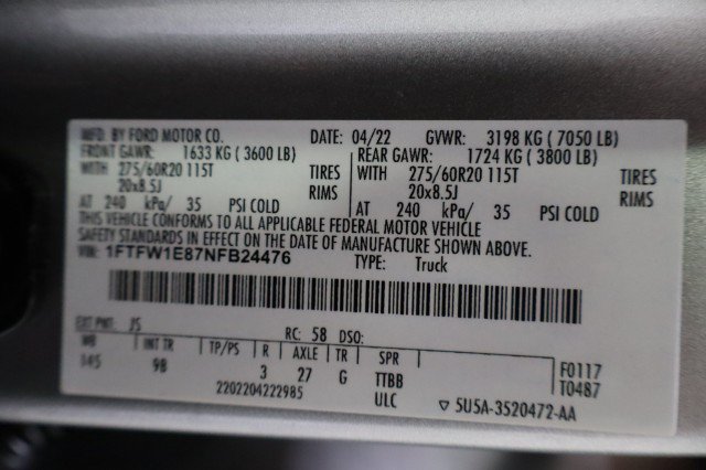 Used 2022 Ford F150 Platinum AWD/4WD image 93