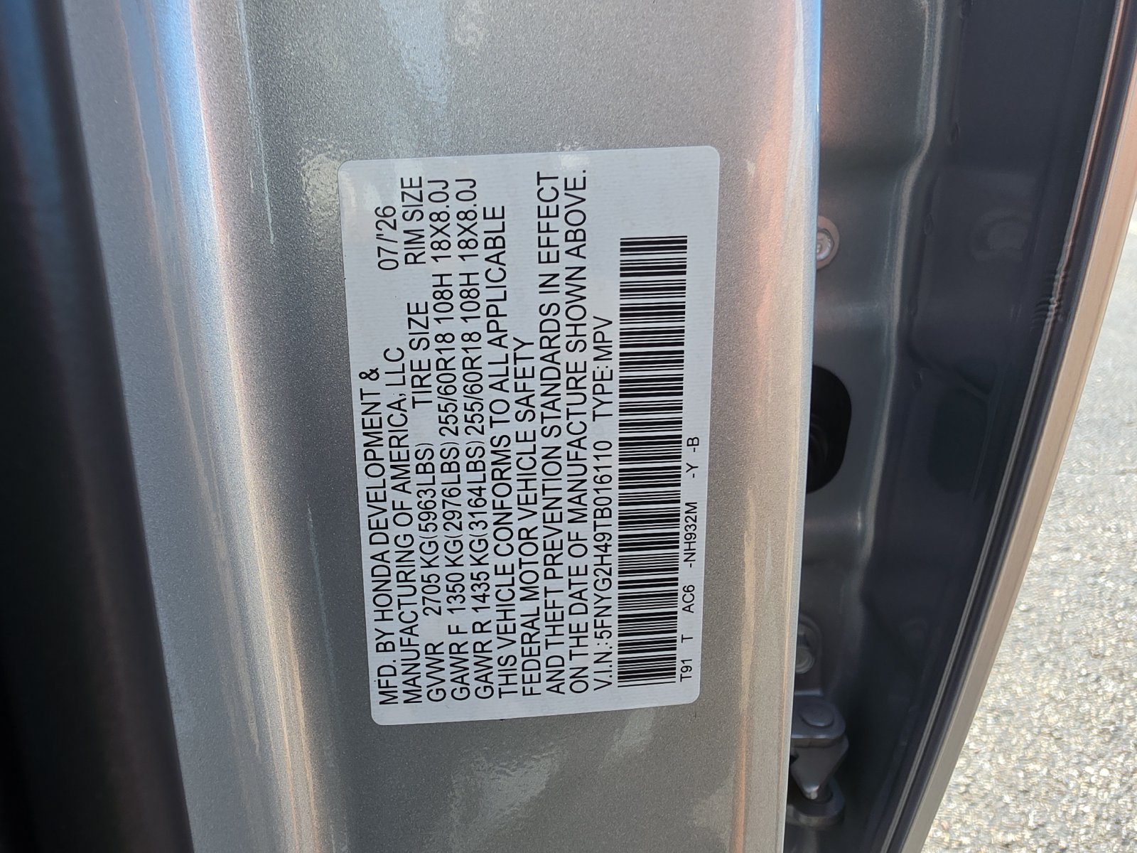 New 2026 Honda Pilot EX-L image 29