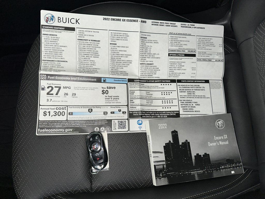 Used 2022 Buick Encore GX Essence w/ Experience Buick Package AWD/4WD image 17