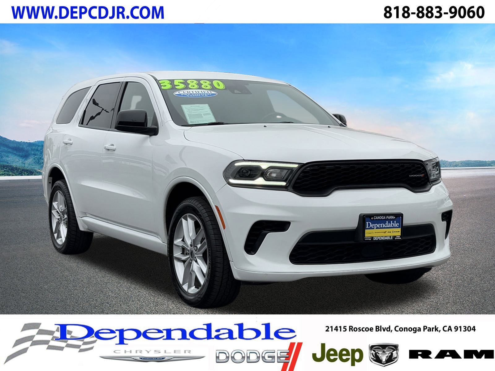 Certified 2023 Dodge Durango GT