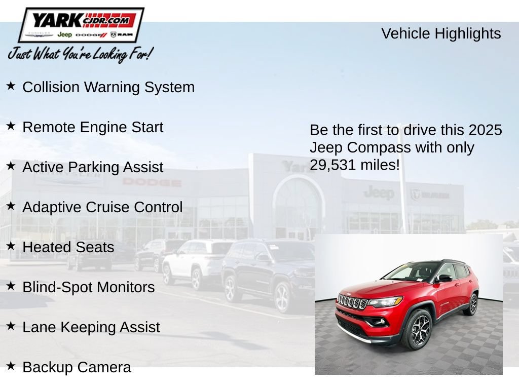 Certified 2025 Jeep Compass Limited AWD/4WD image 12