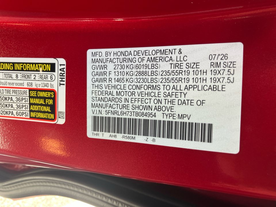 New 2026 Honda Odyssey Sport-L image 35