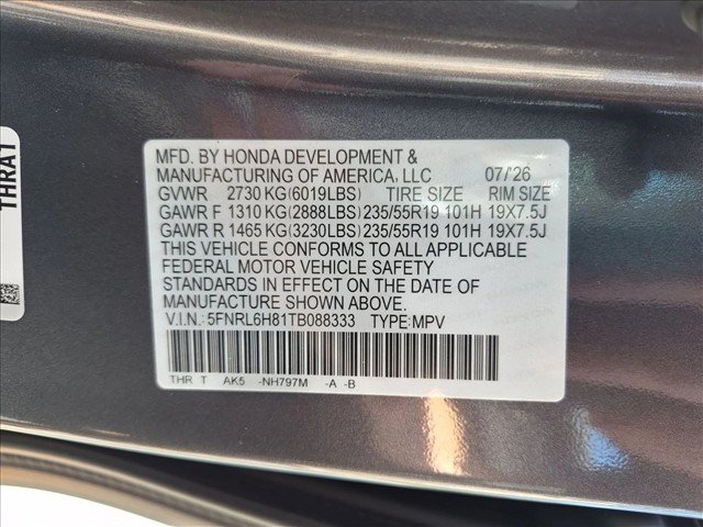 Certified 2026 Honda Odyssey Touring image 27