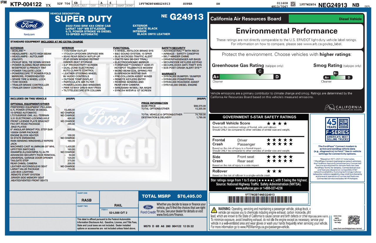 Used 2022 Ford F250 Lariat w/ Lariat Value Package image 4