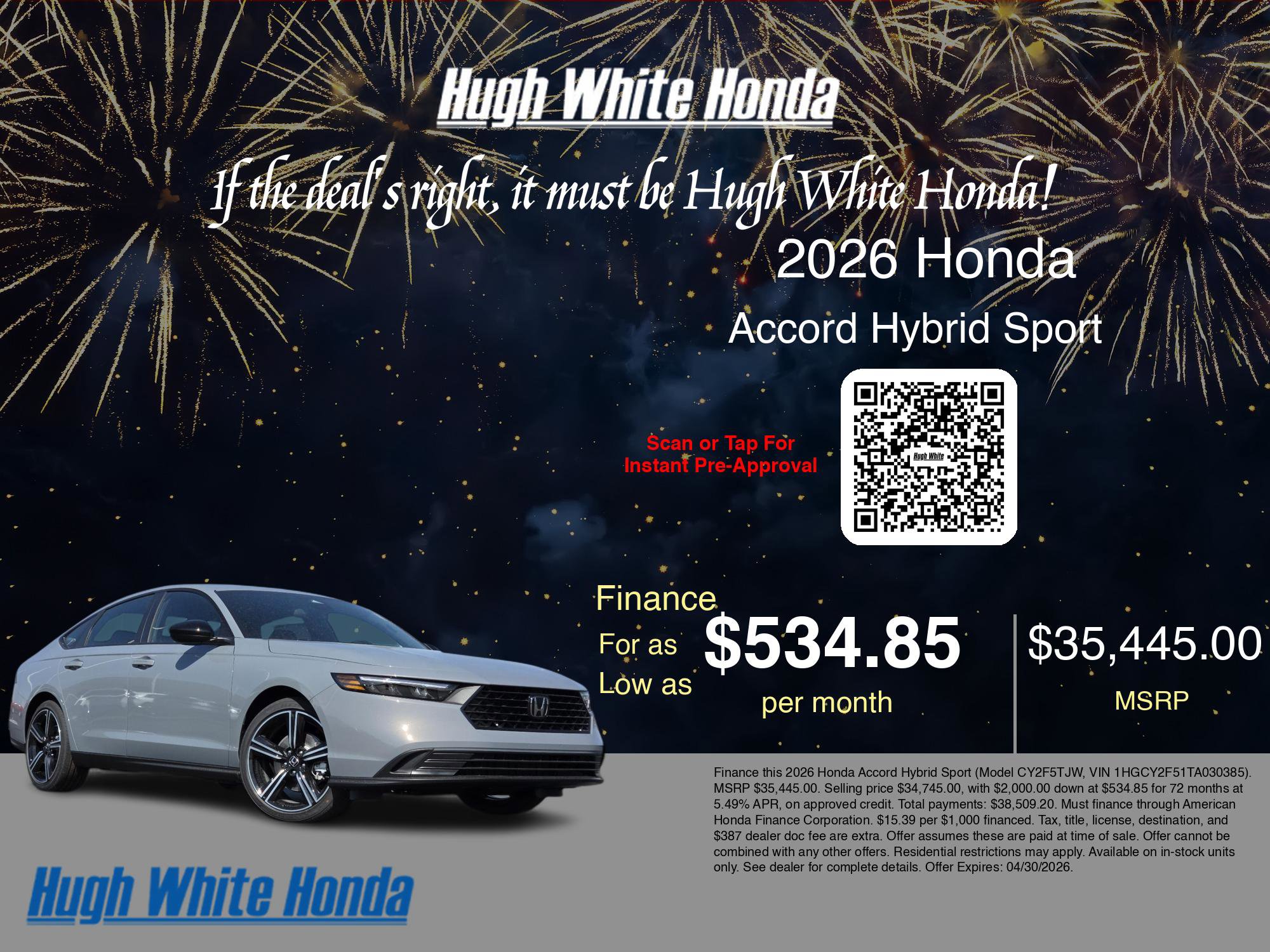 New 2026 Honda Accord Sport image 7