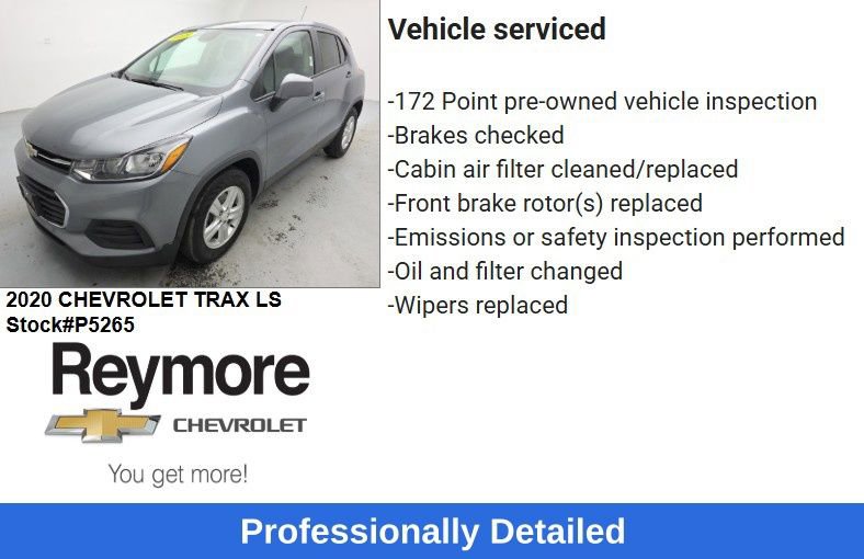 Certified 2020 Chevrolet Trax LS w/ Tint and Cruise Package FWD image 45