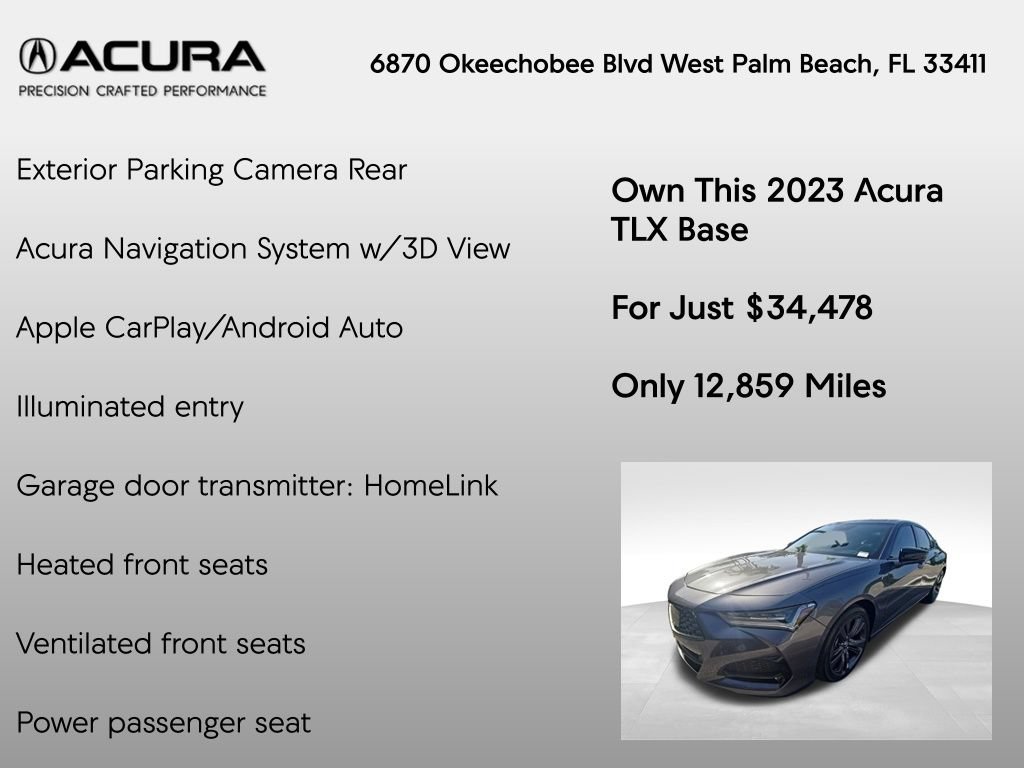 Certified 2023 Acura TLX w/ A-SPEC Pkg FWD image 26