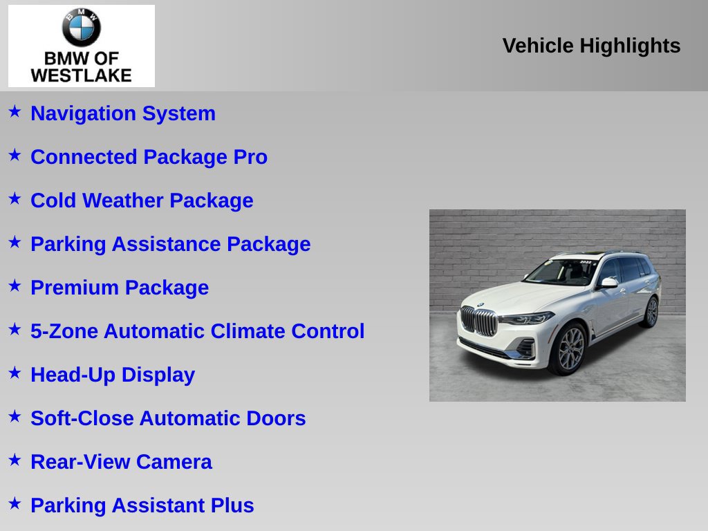 Used 2022 BMW X7 xDrive40i w/ Premium Package AWD/4WD image 6