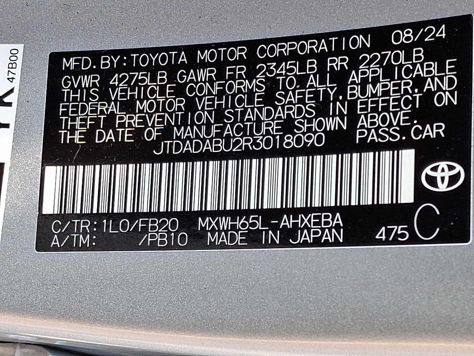 Used 2024 Toyota Prius LE AWD/4WD image 27