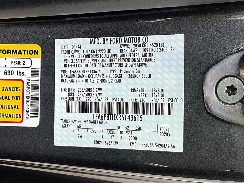 Used 2024 Ford Mustang Coupe RWD image 20