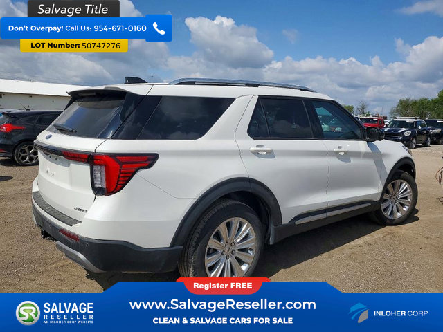 Used 2025 Ford Explorer Platinum w/ LUX Leather Package AWD/4WD image 4