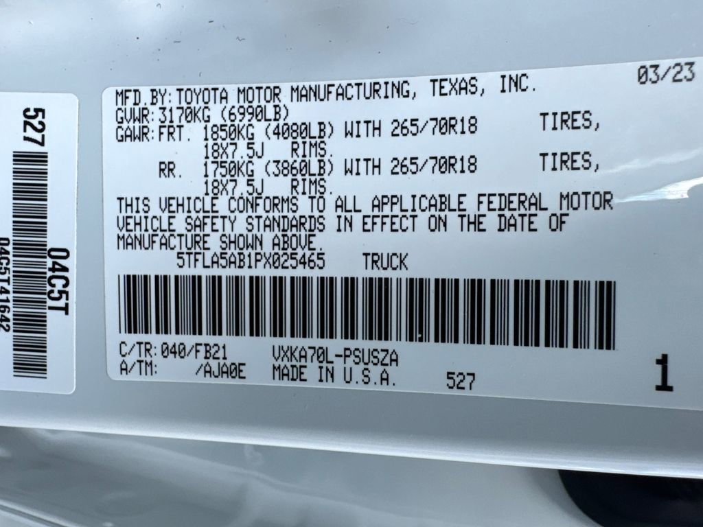 Used 2023 Toyota Tundra SR5 image 31