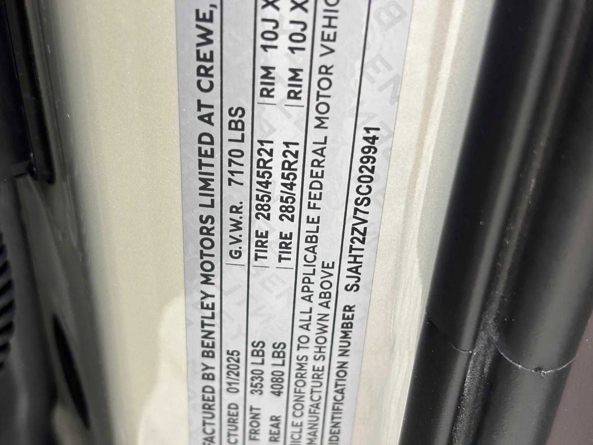 New 2025 Bentley Bentayga Extended Wheelbase image 56