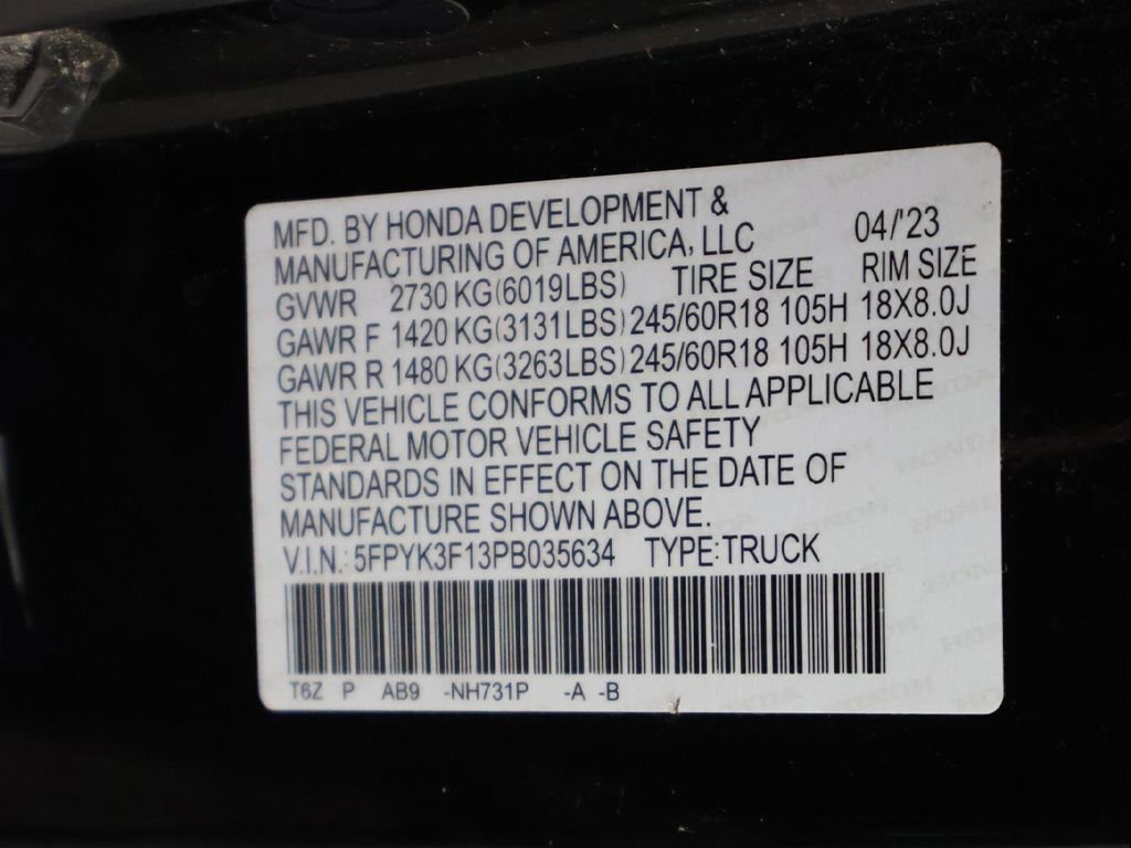 Used 2023 Honda Ridgeline Sport image 45