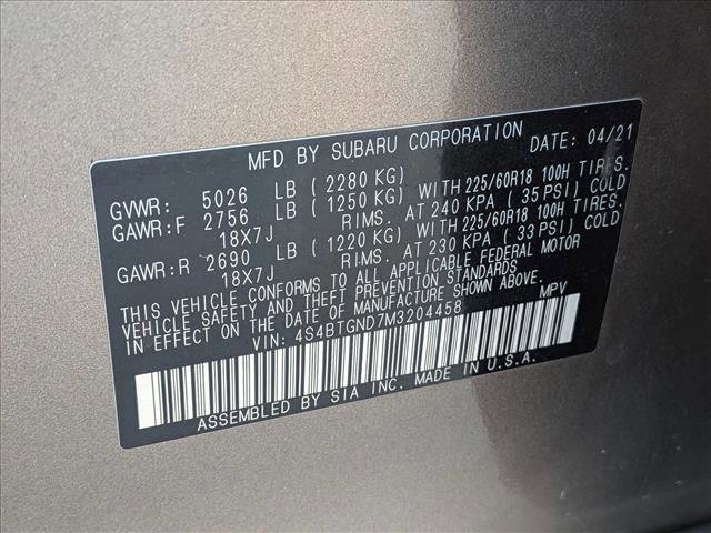 Used 2021 Subaru Outback Limited XT w/ Popular Package #2 AWD/4WD image 18