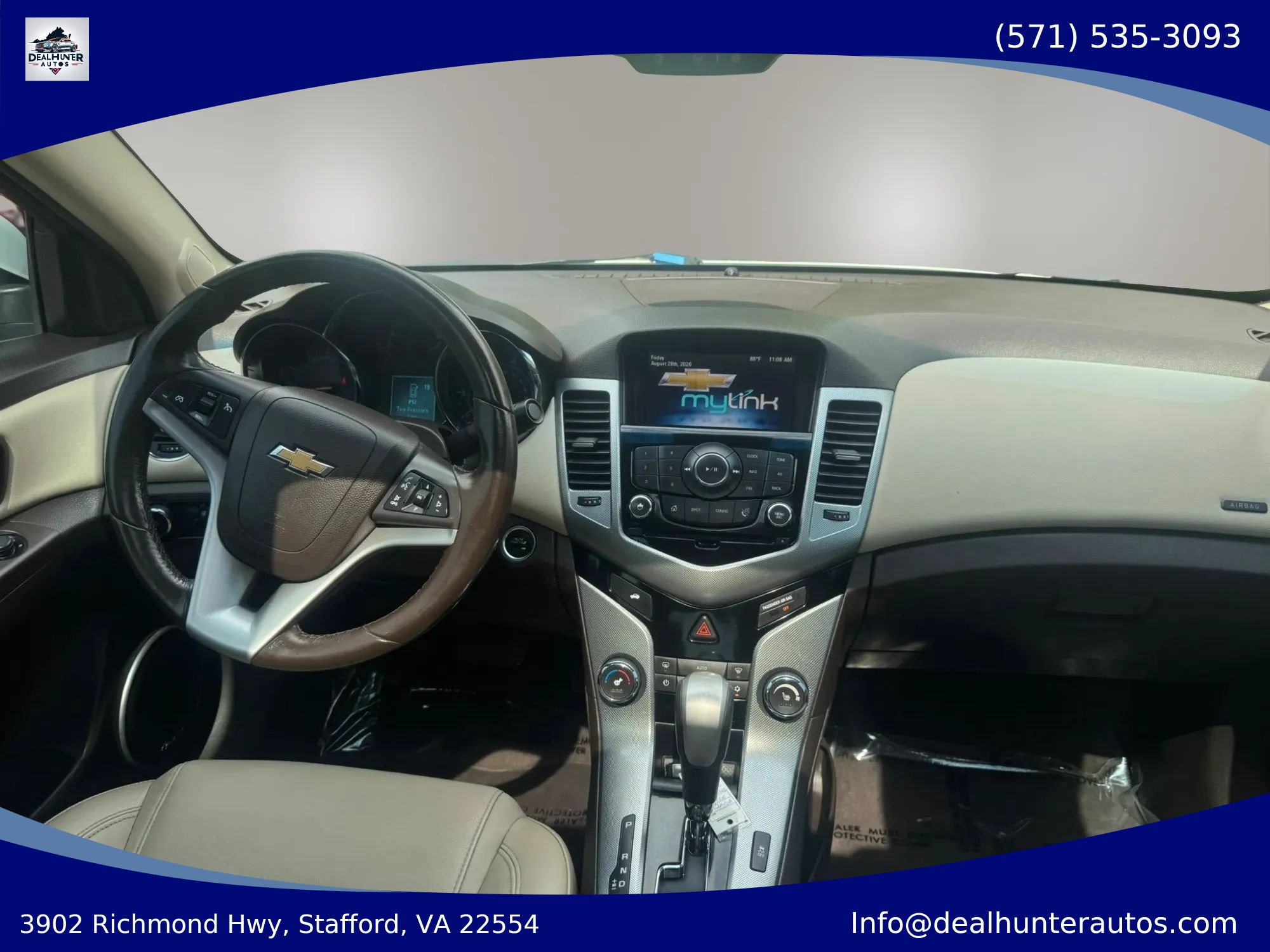 Used 2015 Chevrolet Cruze LTZ w/ Sun, Sound and Sport Package FWD image 17