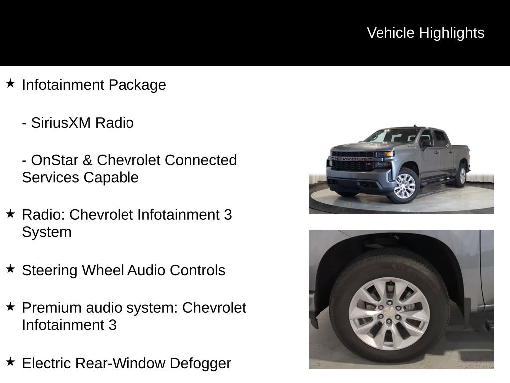 Used 2021 Chevrolet Silverado 1500 Custom w/ Safety Confidence Package AWD/4WD image 38