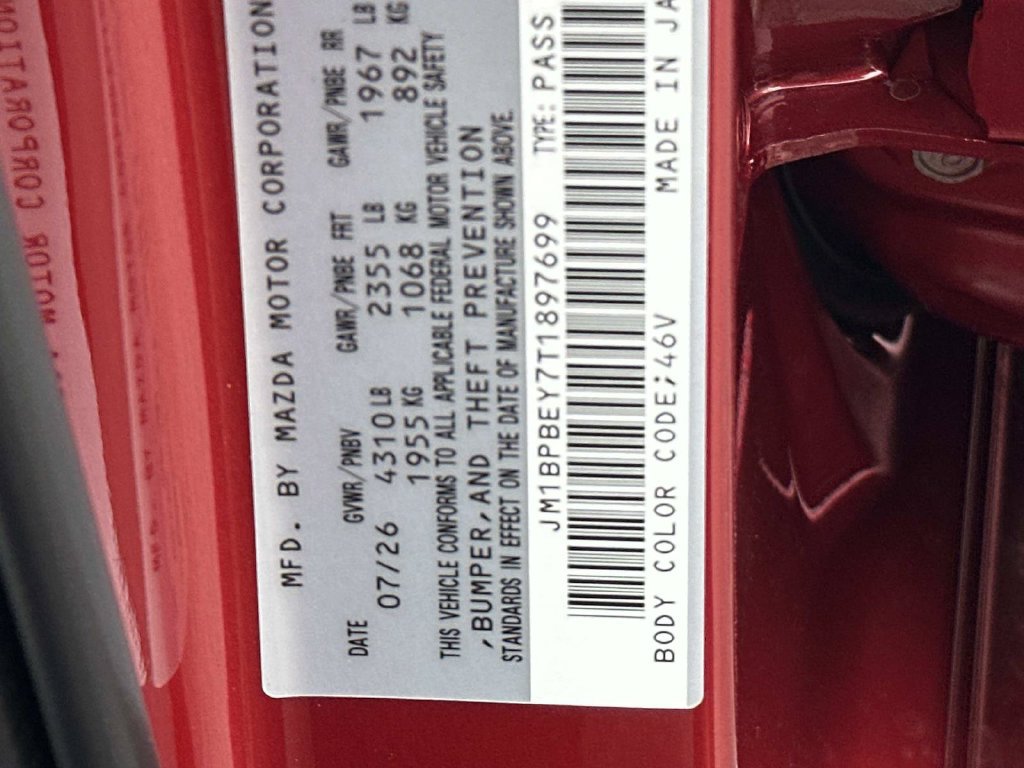 New 2026 MAZDA MAZDA3 2.5 Turbo Sedan w/Premium Plus AWD/4WD image 33