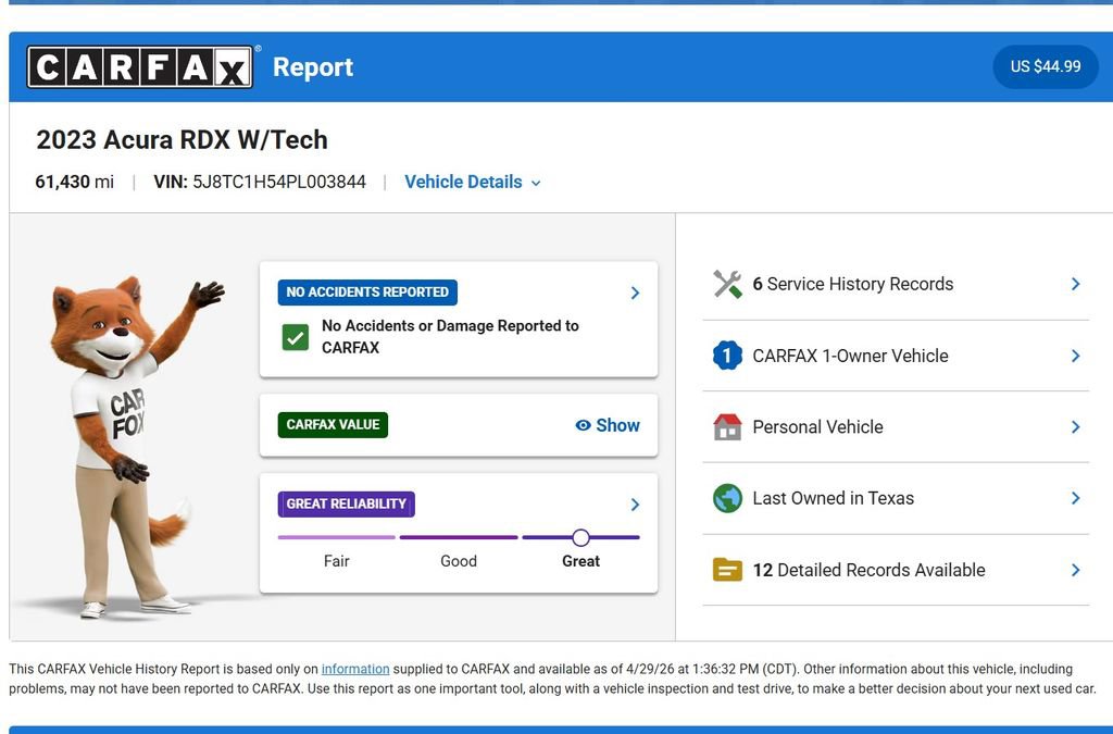 Used 2023 Acura RDX FWD w/ Technology Package image 10