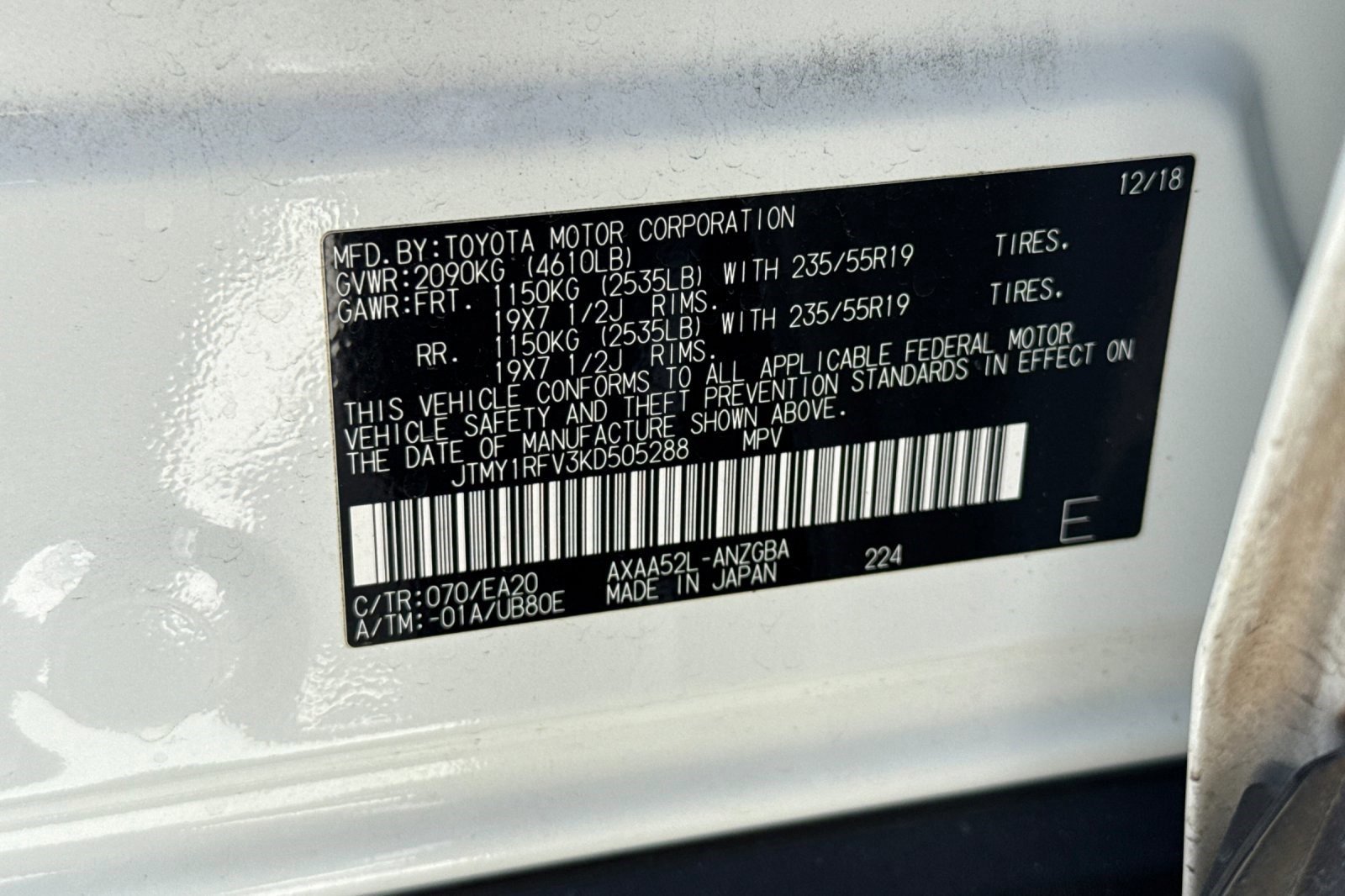 Certified 2019 Toyota RAV4 Limited w/ Advanced Technology Package FWD image 25