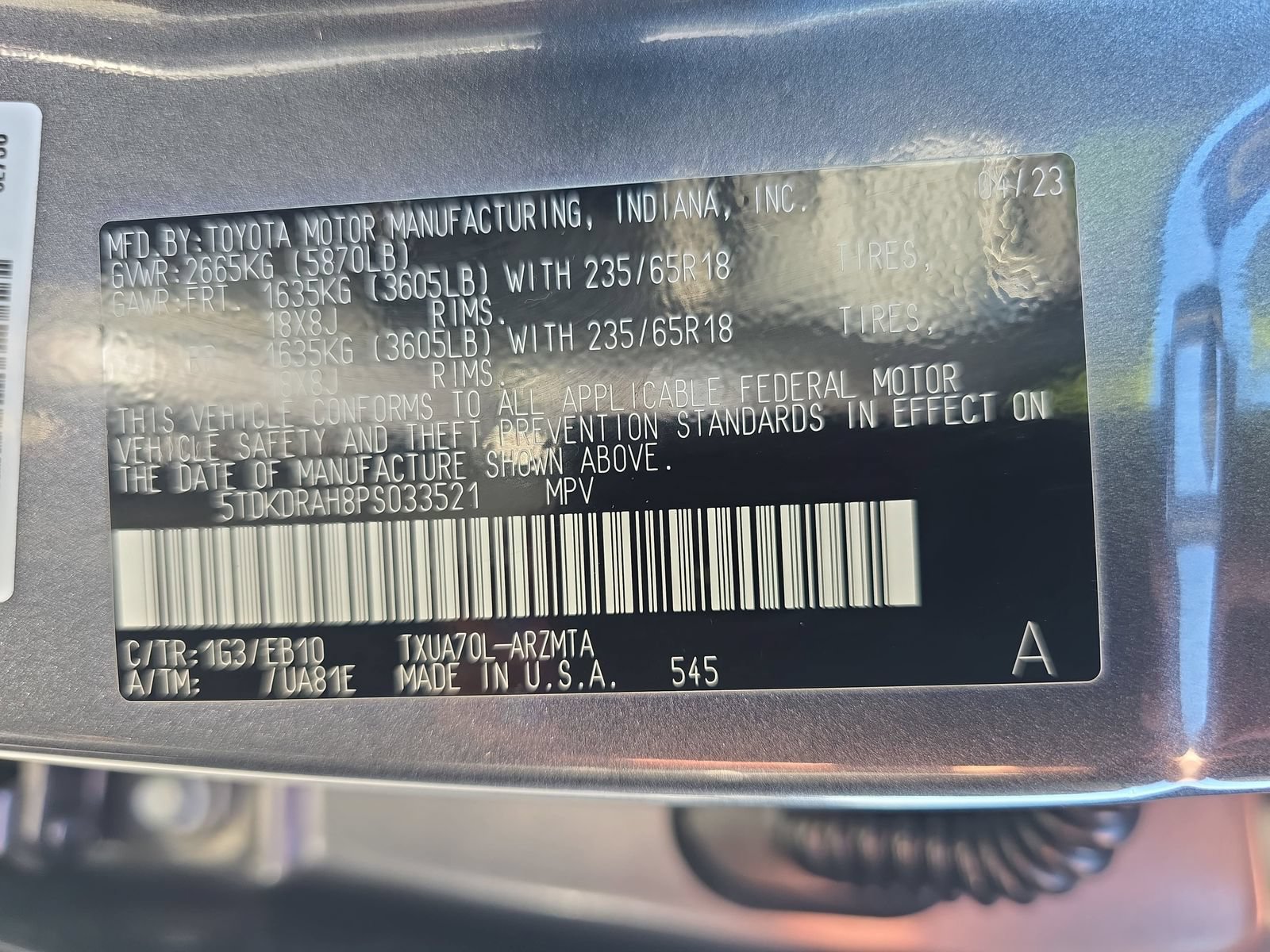 Used 2023 Toyota Highlander XLE FWD image 36