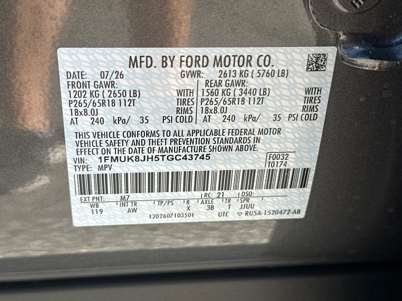 New 2026 Ford Explorer Tremor w/ Tremor Convenience Package AWD/4WD image 32