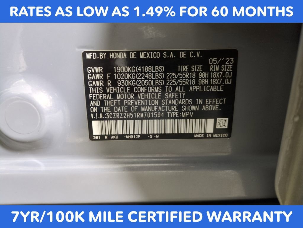 Certified 2024 Honda HR-V Sport image 28