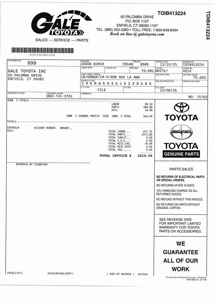 Used 2018 Honda CR-V LX image 14