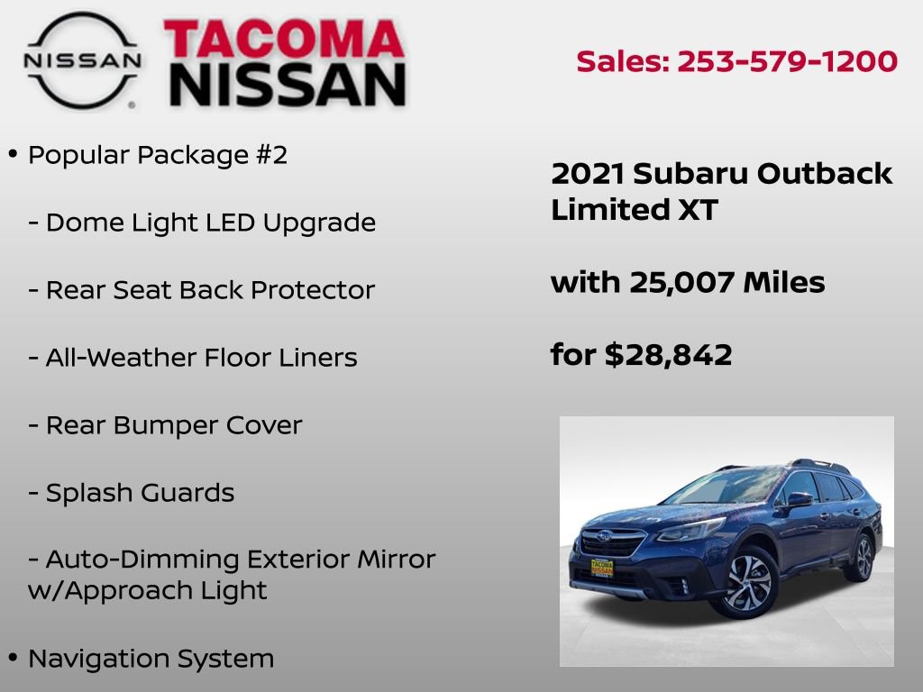 Used 2021 Subaru Outback Limited XT w/ Popular Package #2 image 6