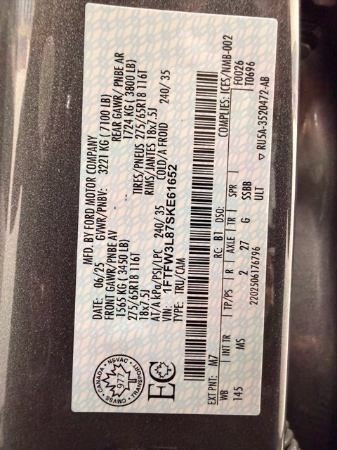 Used 2025 Ford F150 XLT w/ Equipment Group 301A Standard AWD/4WD image 50