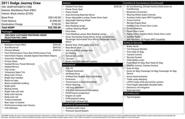 Used 2011 Dodge Journey Crew image 38