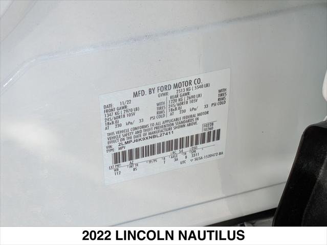 Certified 2022 Lincoln Nautilus Reserve w/ Luxury Package image 27