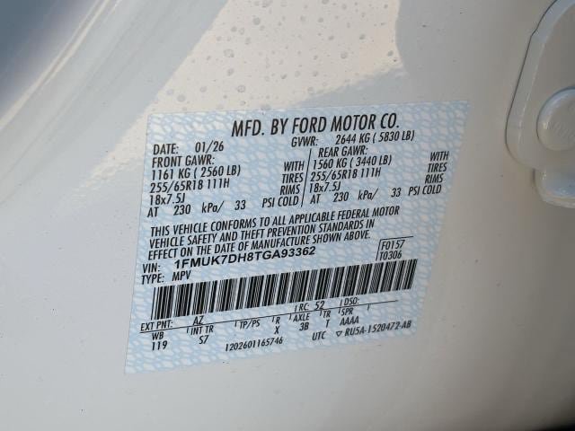 New 2026 Ford Explorer Active w/ Active Comfort Package RWD image 54