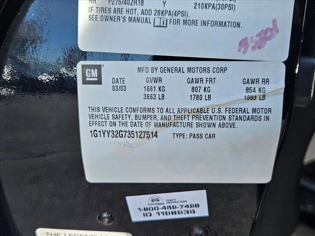 Used 2003 Chevrolet Corvette Convertible w/ Preferred Equipment Group1 image 19