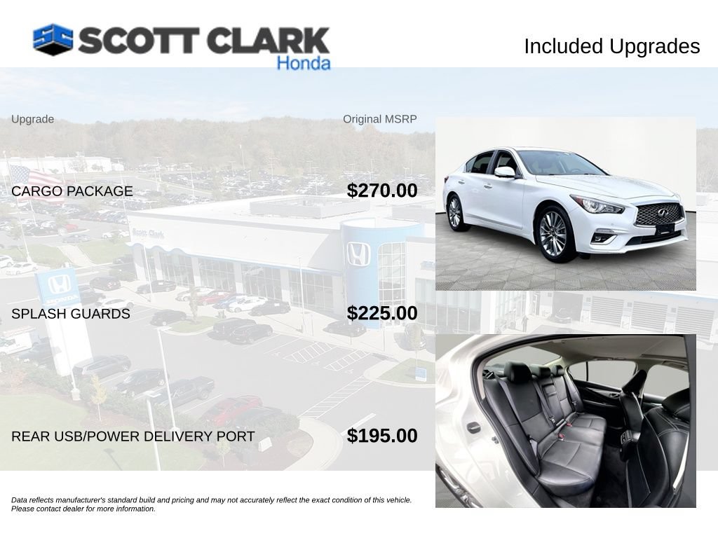 Used 2023 INFINITI Q50 Luxe w/ Cargo Package AWD/4WD image 8