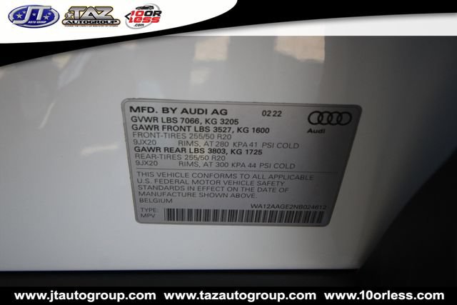 Used 2022 Audi e-tron Premium Plus w/ Premium Plus Package AWD/4WD image 27