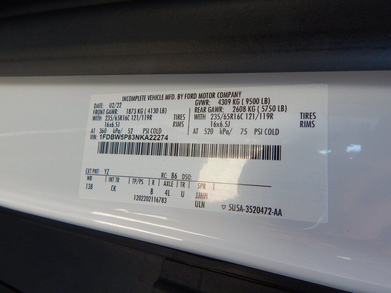 Used 2022 Ford Transit 350 w/ Interior Upgrade Package RWD image 29