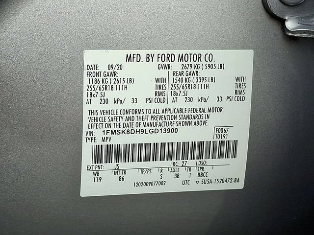 Certified 2020 Ford Explorer XLT w/ Class III Trailer Tow Package AWD/4WD image 27