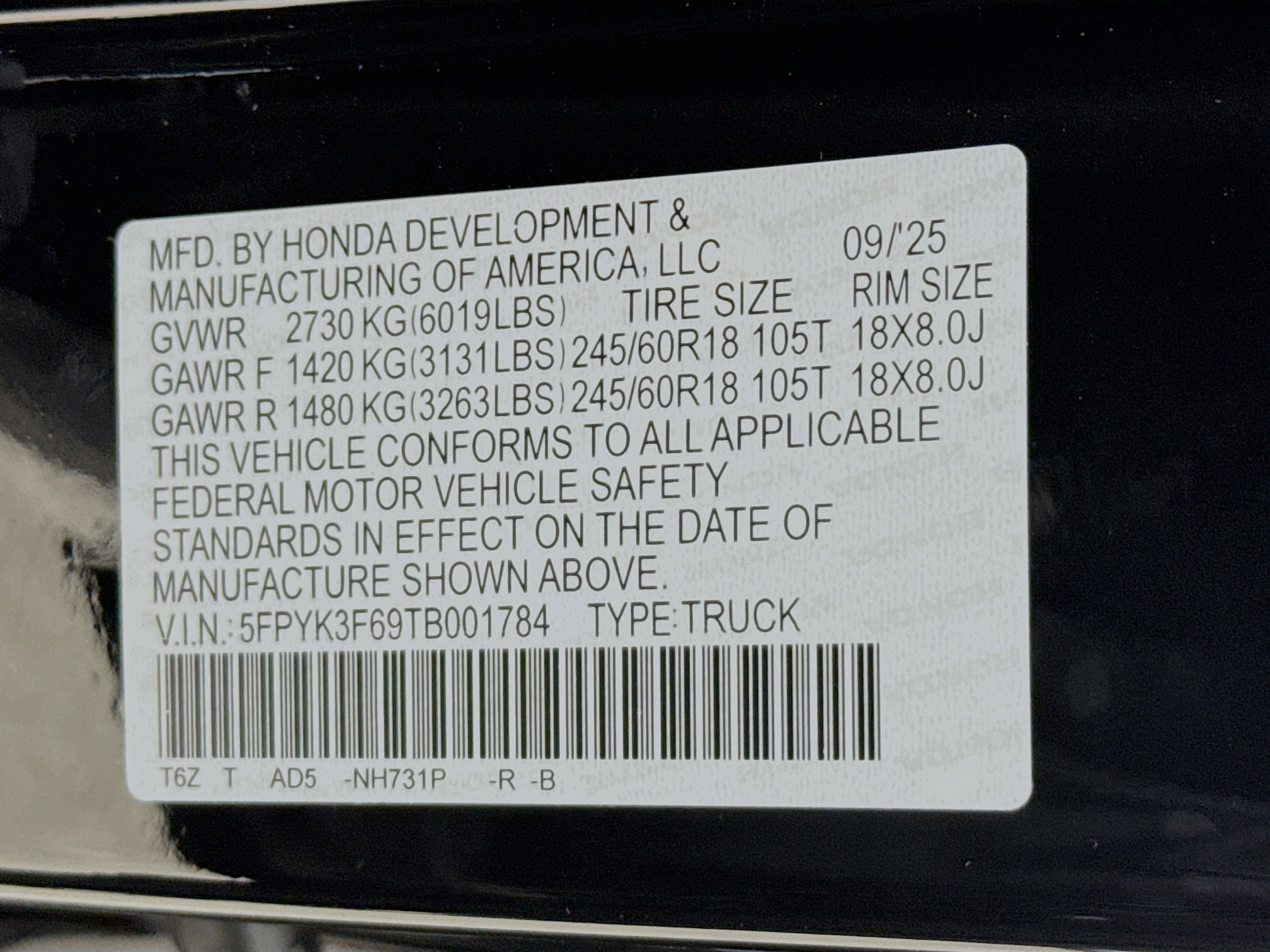 New 2026 Honda Ridgeline TrailSport image 39