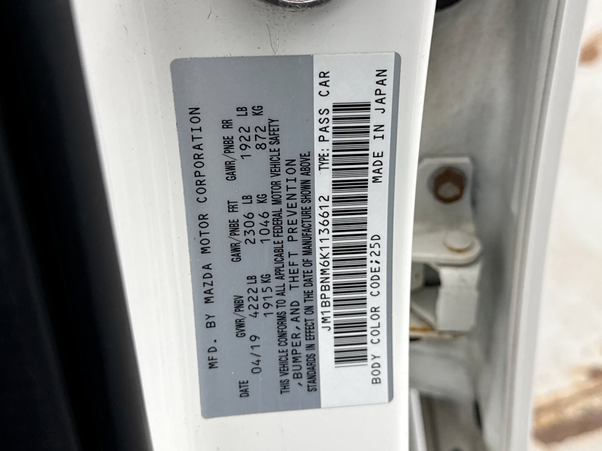 Used 2019 MAZDA MAZDA3 AWD Hatchback w/ Premium Pkg image 12
