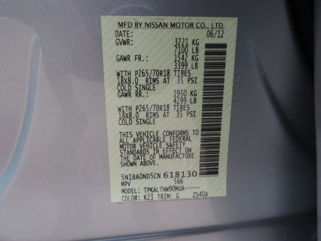 Used 2012 Nissan Armada SV image 13