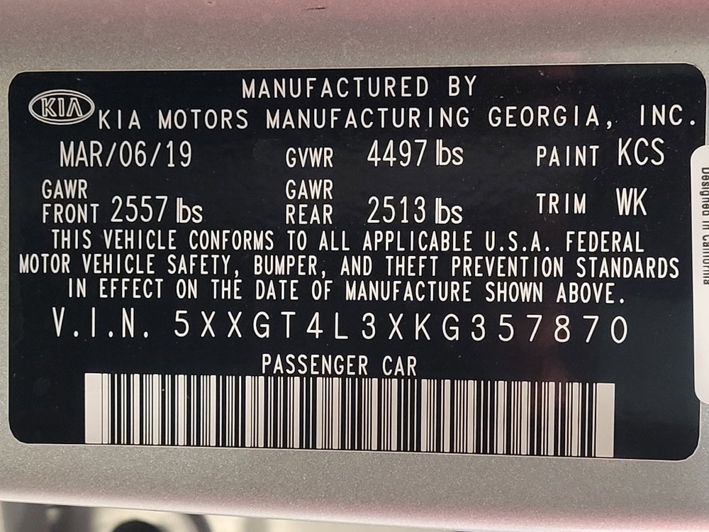 Used 2019 Kia Optima LX FWD image 33