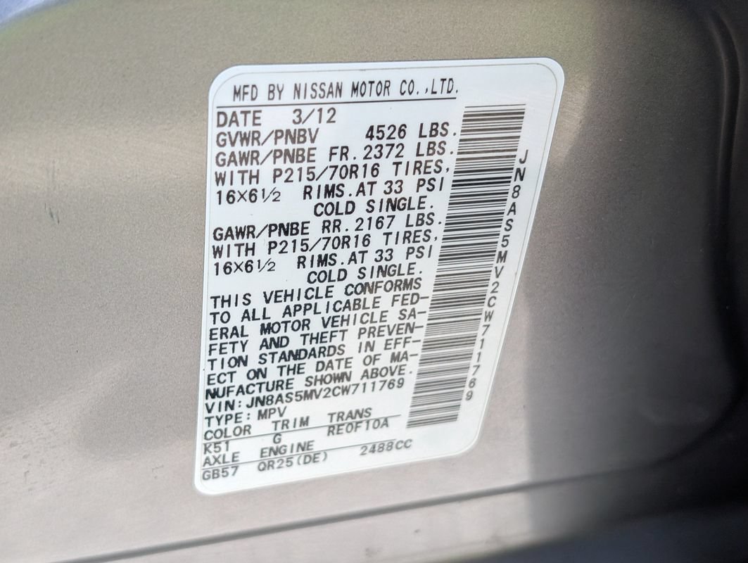 Used 2012 Nissan Rogue S w/ Special Edition Pkg AWD/4WD image 33