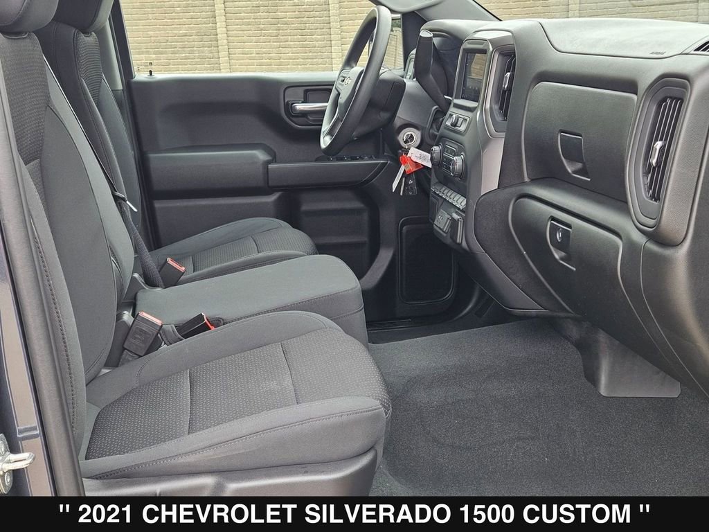 Used 2021 Chevrolet Silverado 1500 Custom w/ LPO, Dark Essentials Package RWD image 26