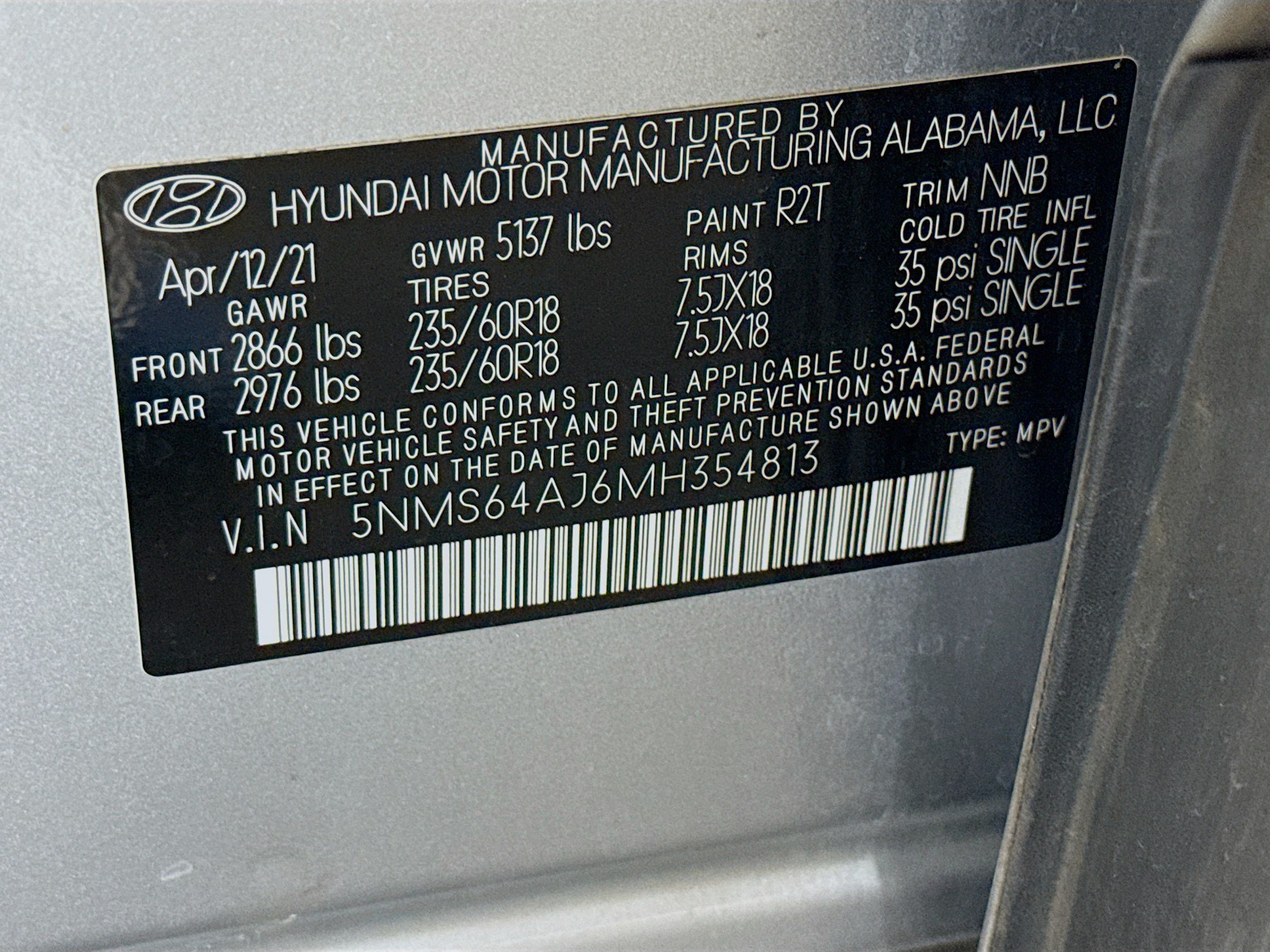 Used 2021 Hyundai Santa Fe SEL w/ Convenience Package FWD image 40