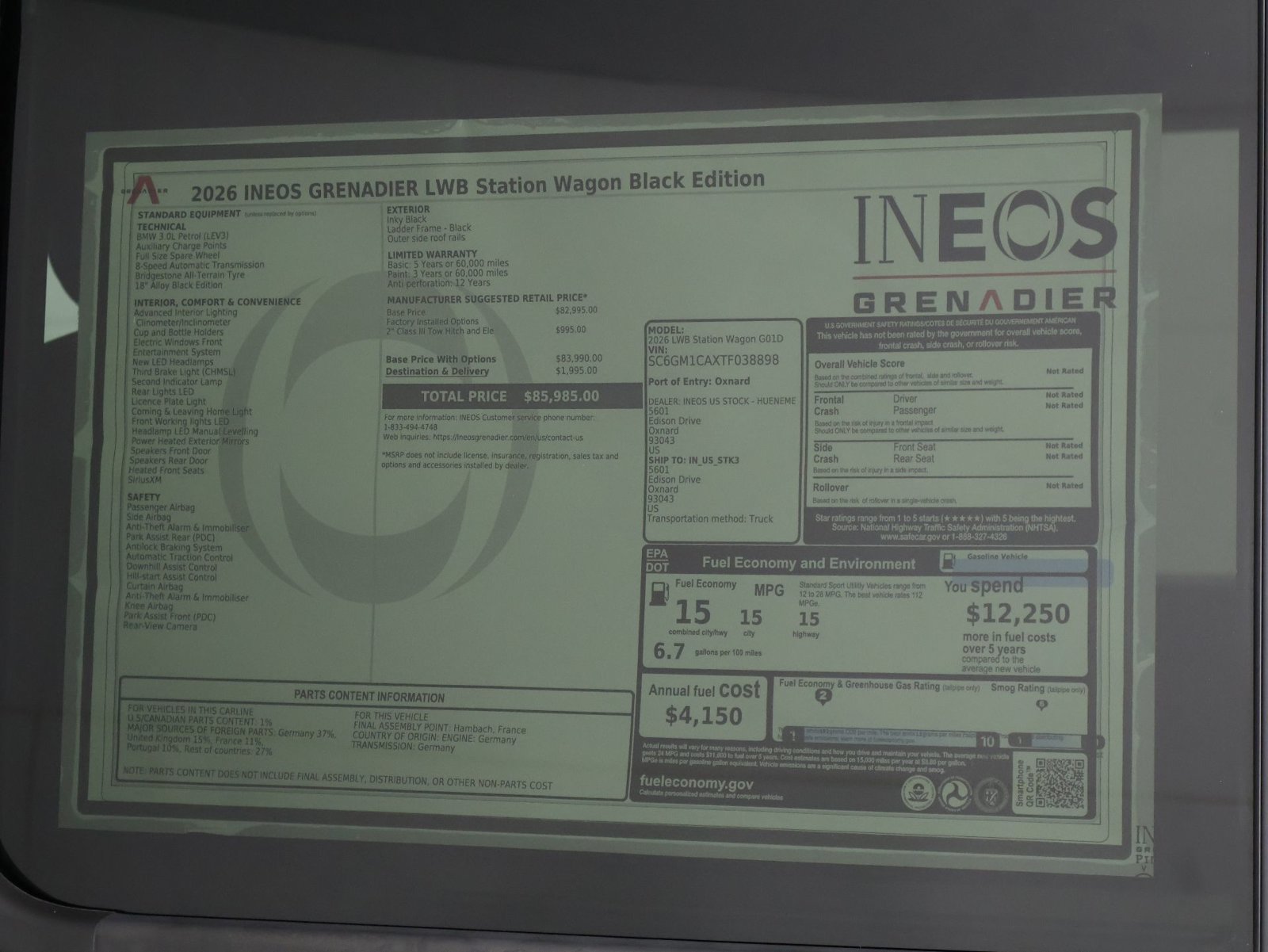 New 2026 INEOS Grenadier Station Wagon AWD/4WD image 23