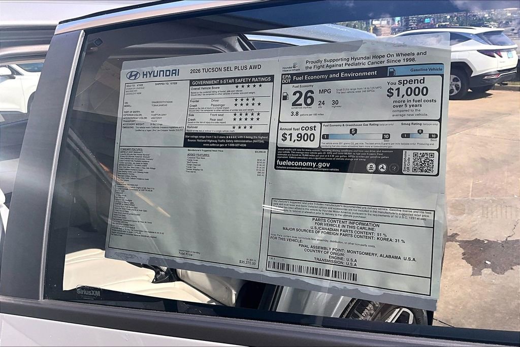 New 2026 Hyundai Tucson SEL Plus AWD/4WD image 15