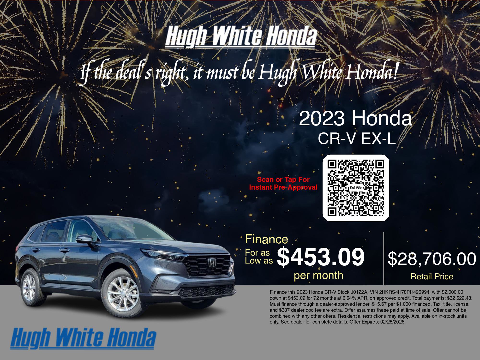 Used 2023 Honda CR-V EX-L image 3