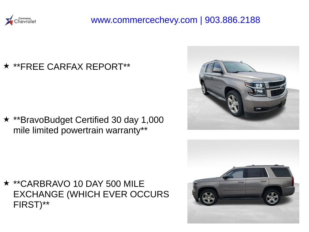 Used 2019 Chevrolet Tahoe LT w/ Texas Edition Package RWD image 5